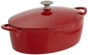 Mario Batali by Dansk Enameled Cast Iron Pizza Pan and Griddle, 12-Inch, Chianti N5