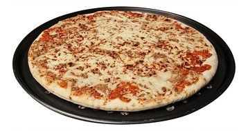 Pack of 2 Pizza Pans with holes 13 inch - Professional set for restaurant type pizza at home grill barbecue N3