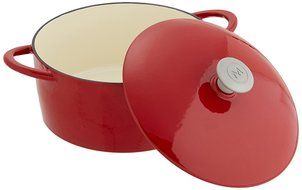 Mario Batali by Dansk Enameled Cast Iron Pizza Pan and Griddle, 12-Inch, Chianti N6