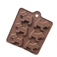 Always Your Chef 6-Cavity Silicone Puppy Chocolate Candy Making Molds, Baking Molds for Jello, Gummy, Soap and... N3