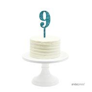 Andaz Press 5th Birthday and Anniversary Acrylic Cake Toppers, Pink Glitter, Number 5, 1-Pack N13