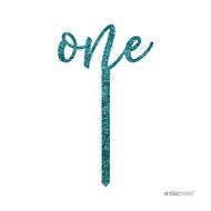 Andaz Press 5th Birthday and Anniversary Acrylic Cake Toppers, Pink Glitter, Number 5, 1-Pack N18