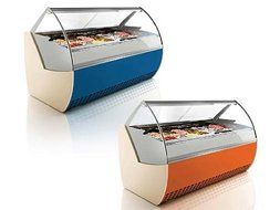 VENTURA L II ZIP Gelato Ice Cream Showcase Display Freezer / Gelato Machine Z9 (5 Liter Pan / 18 Flavors) N5