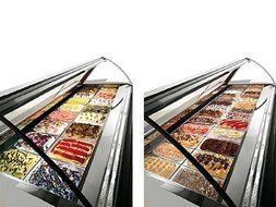 VENTURA L II ZIP Gelato Ice Cream Showcase Display Freezer / Gelato Machine Z9 (5 Liter Pan / 18 Flavors) N6