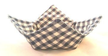 Microwave Bowl Cozy Soldier Blue Gingham 3 pc. Set