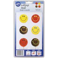 Wilton Lollipop 10-Cavity Mold, Smiley Faces