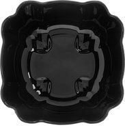Carlisle 653103 Orchid Polycarbonate Deli Bowl, 1.6 qt. Capacity, 7.56 x 7.56 x 3.61", Black (Case of 12) N2