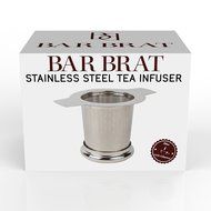 Tea Infuser Strainer + Spoon by Bar Brat / Premium Micro Filter Stainless Steel Steeper / 110 Cocktail Shaker... N5