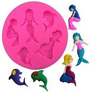 HT BAKEWARE | Dolphins and Mermaids Silicone Mold