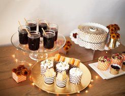 Simply Baked Small Paper Tube Pan (Pack of 3), Turquoise Parquet, Great for Individual Servings and Gift Giving... N5