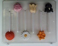 Mixed assortment of small individual flowers AO127 All Occasion Chocolate Candy Mold