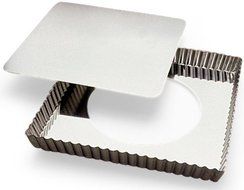 Gobel Square Tart Mold 9" x 1" Deep with Loose Removable Bottom