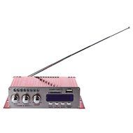 Robolife USB Kentiger HY - 502S 2CH Bluetooth Hi-Fi Super Bass Output Power Amplifier with Remote Controller Red N2