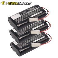 NEW 3x Exell EBVB-118 Ni-MH 4.8V Battery Fits EURO PRO Shark Vacuums USA SHIP