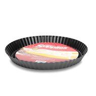 Pie Tart 11&rdquo; Baking Pan Made of Non-Stick Black Aluminum for Home Kitchen and Catering N3