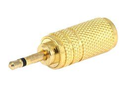 Monoprice Metal 2.5mm Mono Plug to 3.5mm Mono Jack Adaptor - Gold Plated