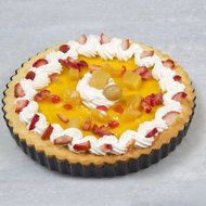 Pie Tart 11&rdquo; Baking Pan Made of Non-Stick Black Aluminum for Home Kitchen and Catering N4