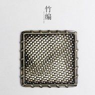 CCWY Creative coasters metal cup tea wholesale bronze mat, Cu and Fe insulation pad tea saucer tea accessories... N4