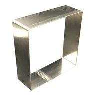 Stainless Steel 8 Inch Adjustable Cake Mousse Mold Cake Baking Cake Decor Mold Ring (Square-8 inches) N2