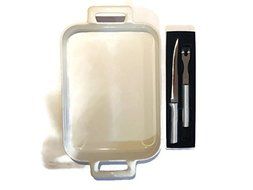 Revol Turkey Roasting Pan Bundle With Rada Cutlery Carving Knife and Fork Gift Set, This Roaster Pan Is Perfect...