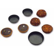 Matfer Bourgeat Steel Exopan Non-stick Tart / Cake Pan, 3", 12PK 331734