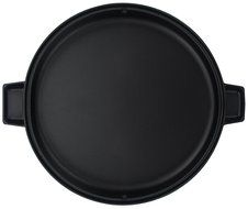 Cast Iron Griddle Pizza Pan - Pre Seasoned Grill (New Design), Black by Utopia Kitchen N6