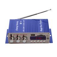 Compact Mini Size High Power Hi Fi USB MP3 SD Stereo AMP Amplifier Remote Control For Home, Car, Motorcycle, Van...