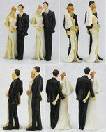 Sexy and Funny Kissing Bride and Groom Couple Wedding Cake Topper N3