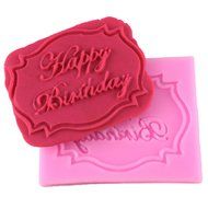 Mujiang Happy Birthday Silicone Candy Fondant Molds For Cake Sugarcraft Making Chocolate N4