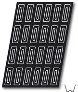 Flexipan, Ingot with Indent, 3.04 Oz, 120mm x 40mm 25mm Deep (4-3/4" x 1-9/16" x 1" Deep), 24 Cavities