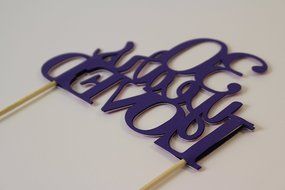 All About Details Purple 30-Years-Loved Cake Topper N2