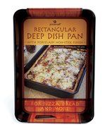 Pizzacraft PC0302 9.75" Round Porcelain-Coated Deep Dish Pizza Pan (Discontinued by Manufacturer) N2