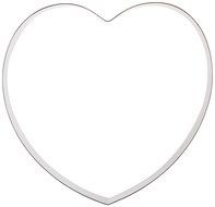 Fat Daddio's Stainless Steel Heart Cake and Pastry Ring, 5.625 Inch x 2 Inch N4