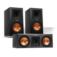 Klipsch RP-160M Reference Premiere Monitor Speakers Pair with RP-250C Center Channel Speaker (Ebony) N6