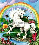 1/4 Sheet ~ Unicorn Drawing Birthday ~ Edible Image Cake/Cupcake Topper!!!