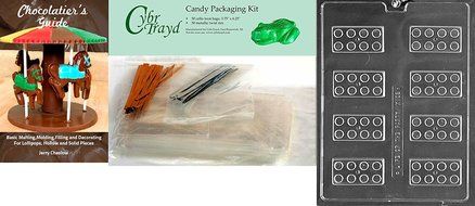 Cybrtrayd K162 Building Blocks Chocolate Candy Mold with Exclusive Cybrtrayd Copyrighted Chocolate Molding Instructions N2