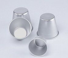 Astra shop Set of 6 Mini Nonstick Individual Anodized Aluminum Molds/ Chocolate Molten Pans/ Pudding Cups/ Raspberry... N4