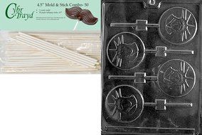 Cybrtrayd P014 Statue of Liberty Lolly Chocolate Candy Mold with Exclusive Cybrtrayd Copyrighted Chocolate Molding... N9