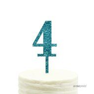 Andaz Press 5th Birthday and Anniversary Acrylic Cake Toppers, Pink Glitter, Number 5, 1-Pack N27