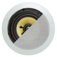 Cmple - 5.25" Surround Sound 2-Way Wall/Ceiling Kevlar Sound System of 2 Speakers (50/100 Watt) - Round