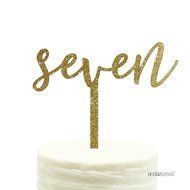 Andaz Press 5th Birthday and Anniversary Acrylic Cake Toppers, Pink Glitter, Number 5, 1-Pack N32