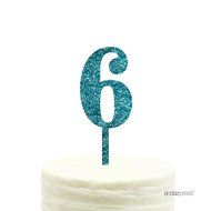 Andaz Press 5th Birthday and Anniversary Acrylic Cake Toppers, Pink Glitter, Number 5, 1-Pack N33