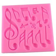 Mujaing Music Note Gumpaste Silicone Pastry Cake Molds