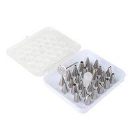 Sher DIY Cake Decoration Stainless Steel Flower Making Nozzles Set (26-Pack)