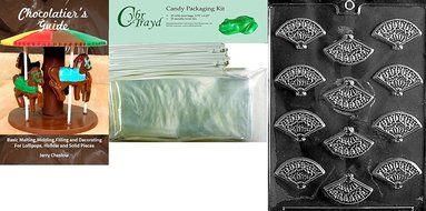Cybrtrayd W029 Fan Mints Wedding Chocolate Candy Mold N3