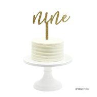 Andaz Press 5th Birthday and Anniversary Acrylic Cake Toppers, Pink Glitter, Number 5, 1-Pack N40