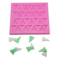 FOUR-C Fondant Supplies Craft Alphabet Silicone Molds Cake Decorating Moulds Color Pink N3