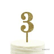 Andaz Press 5th Birthday and Anniversary Acrylic Cake Toppers, Pink Glitter, Number 5, 1-Pack N42