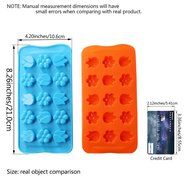 Candy Making Molds, 2PCS YYP [15 Cavity Flower Shape Mold] Silicone Candy Molds for Home Baking - Reusable Silicone... N8