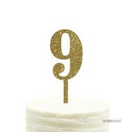 Andaz Press 5th Birthday and Anniversary Acrylic Cake Toppers, Pink Glitter, Number 5, 1-Pack N46